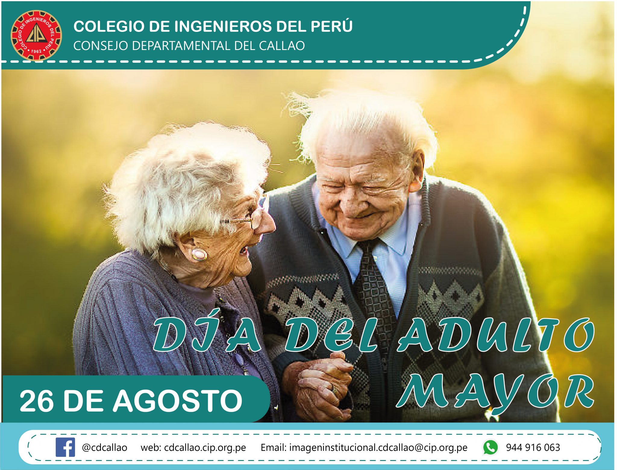 26 De Agosto DÍa Del Adulto Mayor Colegio De Ingenieros Del Perú