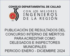 PUBLICACIÓN DE RESULTADOS CONSEJO DEPARTAMENTAL DEL CALLAO