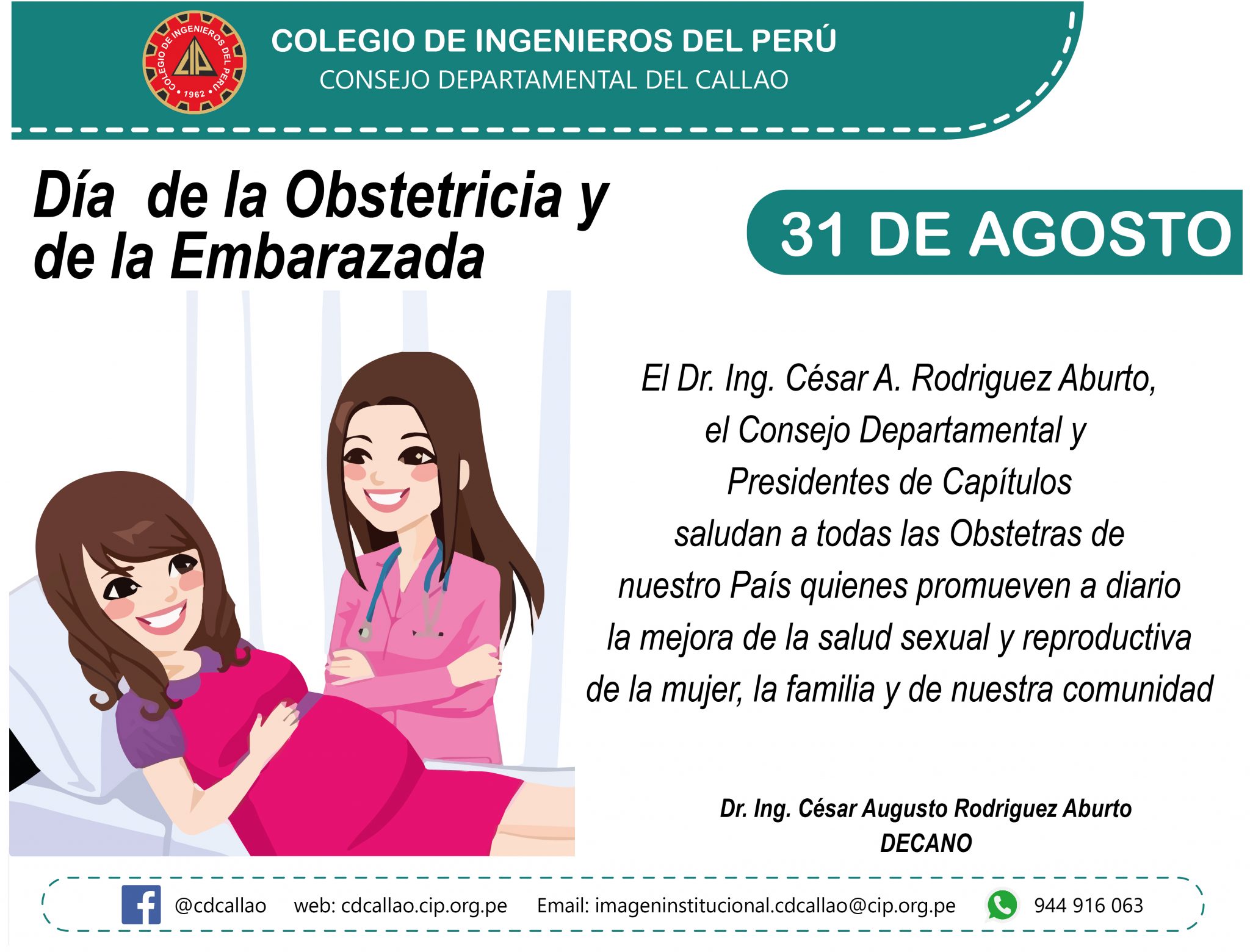 31 DE AGOSTO DÍA DE LA OBSTETRICIA Y DE LA EMBARAZADA ...